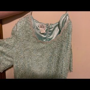 Aqua Evening Dress